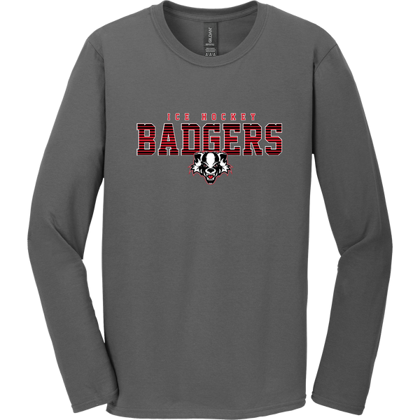 Scary Badgers Softstyle Long Sleeve T-Shirt