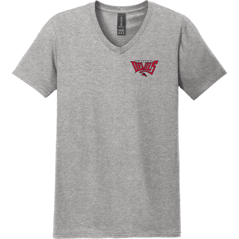 York Devils Softstyle V-Neck T-Shirt