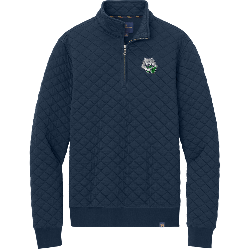 Woodbridge Wolfpack Brooks Brothers Diamond Quilt 1/4-Zip