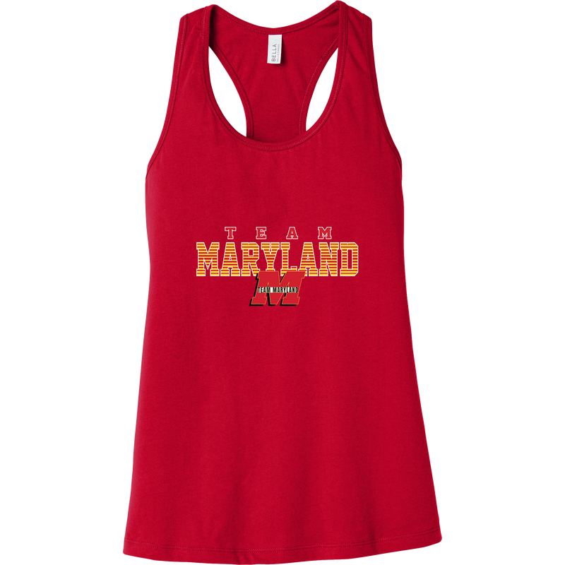 Team Maryland Womens Jersey Racerback Tank