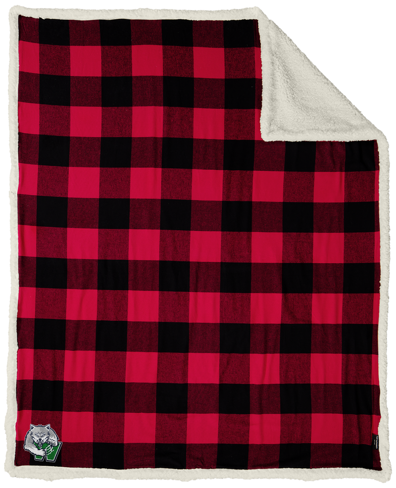 Woodbridge Wolfpack Flannel Sherpa Blanket