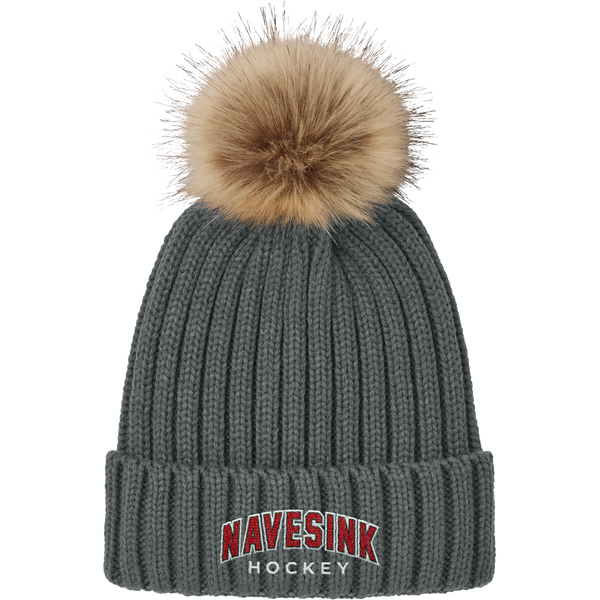 Navesink Faux Fur Pom Beanie