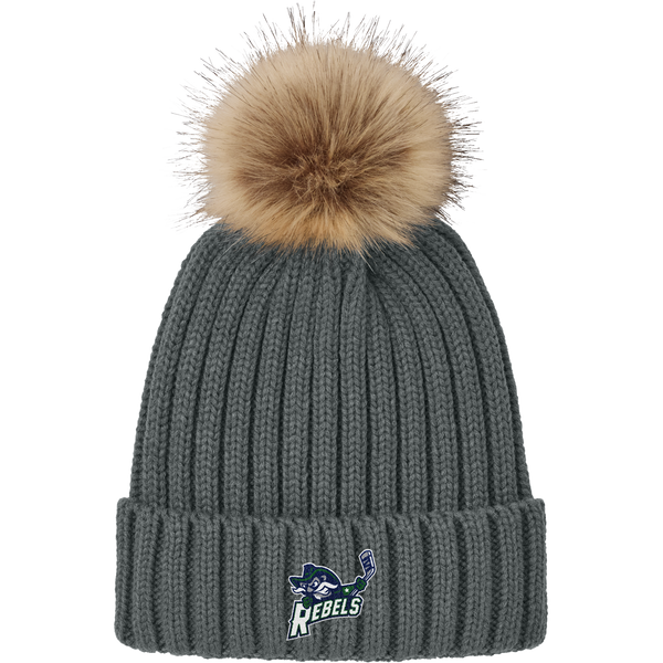 Kensington Valley Rebels Faux Fur Pom Beanie
