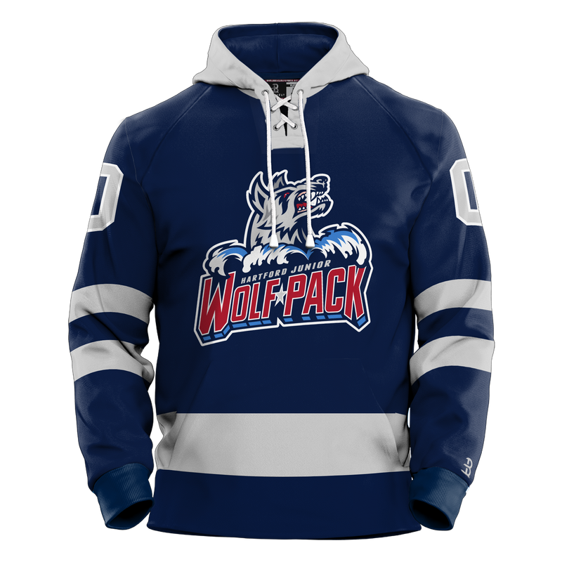 Hartford Jr. Wolfpack Girls Youth Sublimated Retro Hoodie
