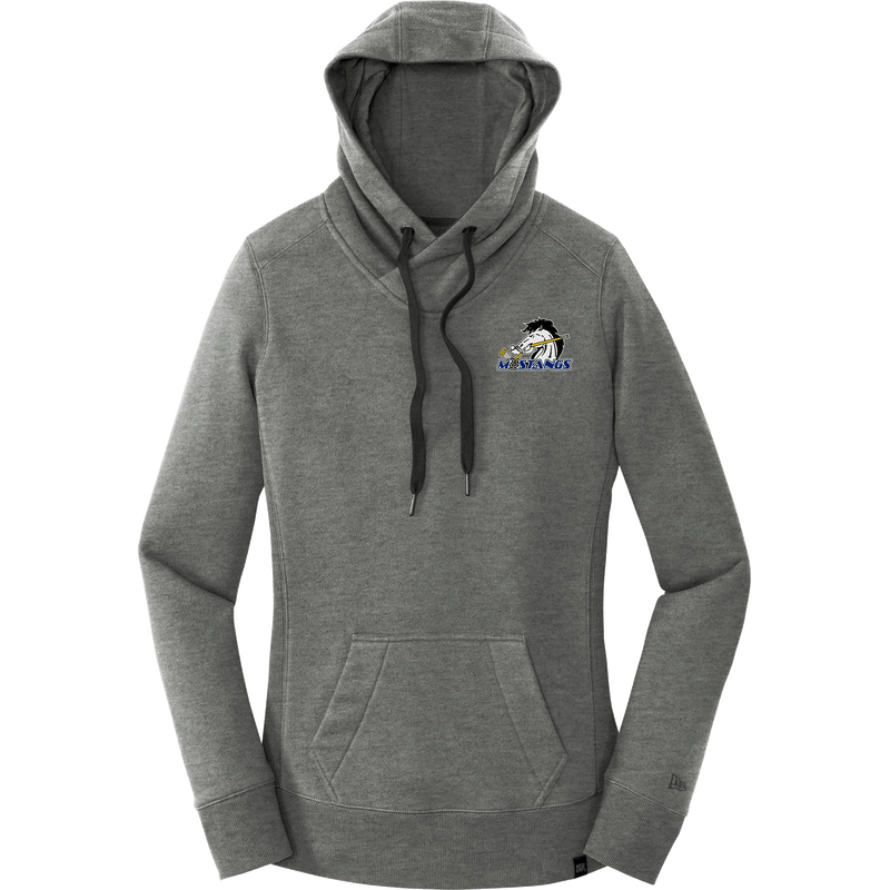 Mid-State Mustangs New Era Ladies French Terry Pullover Hoodie