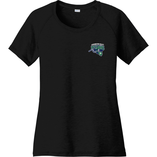 Kensington Valley Raiders Ladies PosiCharge Tri-Blend Wicking Scoop Neck Raglan Tee