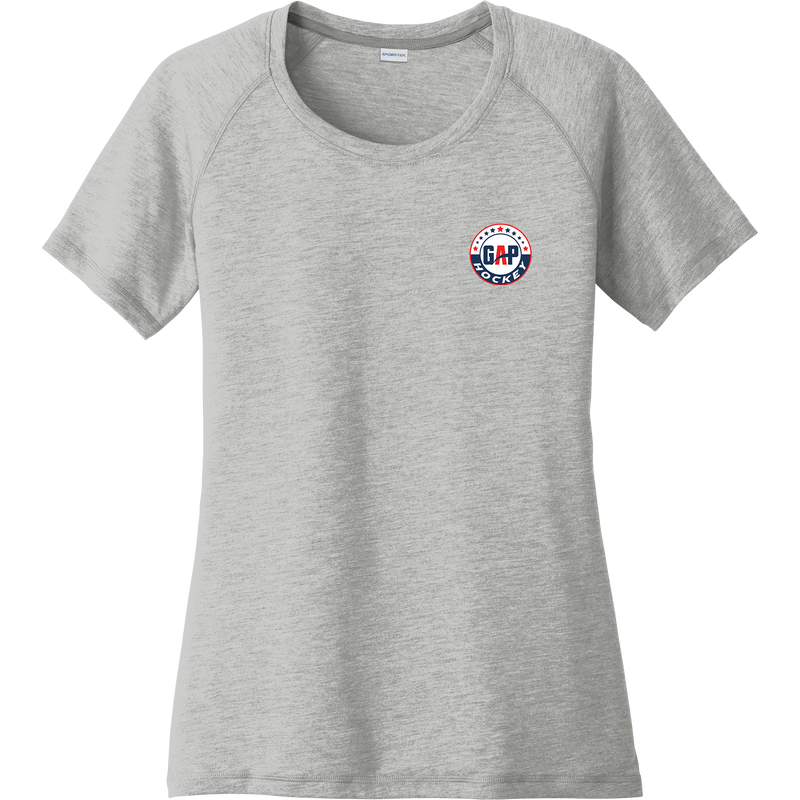 GAP Hockey Ladies PosiCharge Tri-Blend Wicking Scoop Neck Raglan Tee