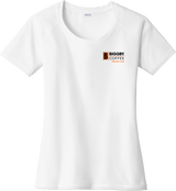 Biggby Coffee Hockey Club Ladies PosiCharge Tri-Blend Wicking Scoop Neck Raglan Tee