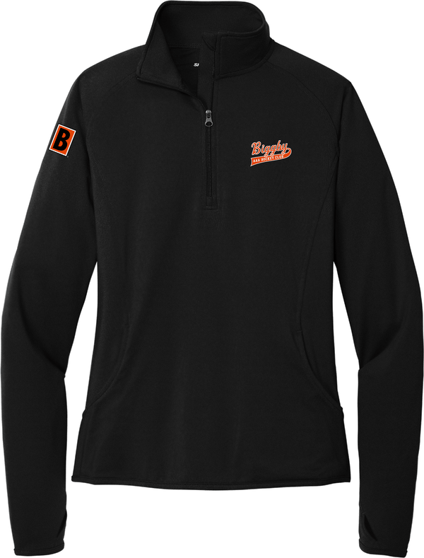 Biggby Coffee AAA Ladies Sport-Wick Stretch 1/4-Zip Pullover