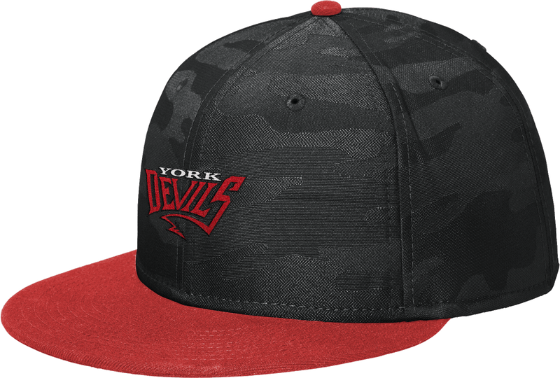 York Devils New Era Camo Flat Bill Snapback Cap