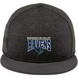 Kensington Valley Ravens New Era Shadow Heather Striped Flat Bill Snapback Cap
