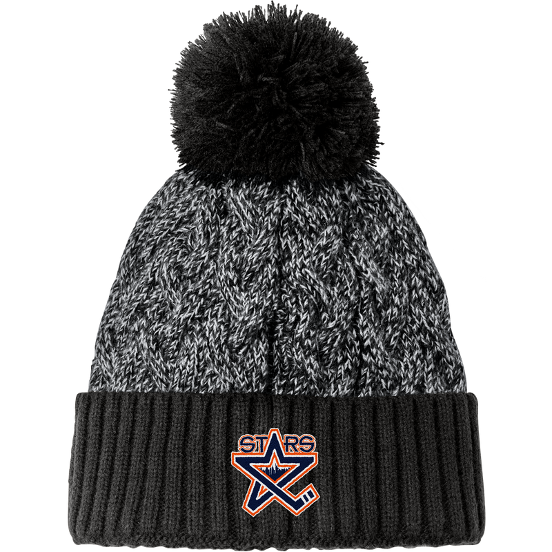 NY Stars New Era Marled Knit Pom Beanie