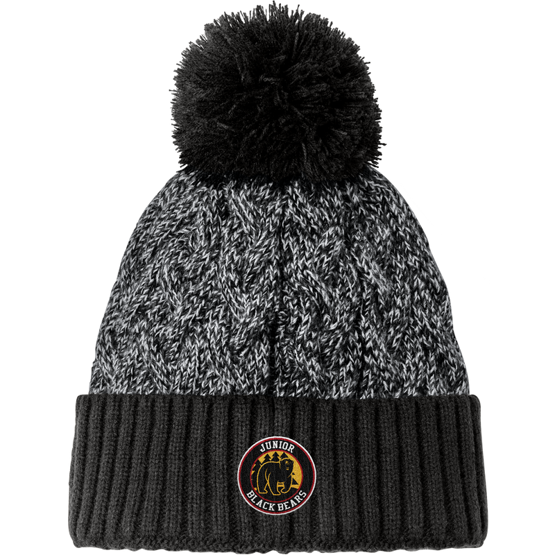 MD Jr. Black Bears New Era Marled Knit Pom Beanie