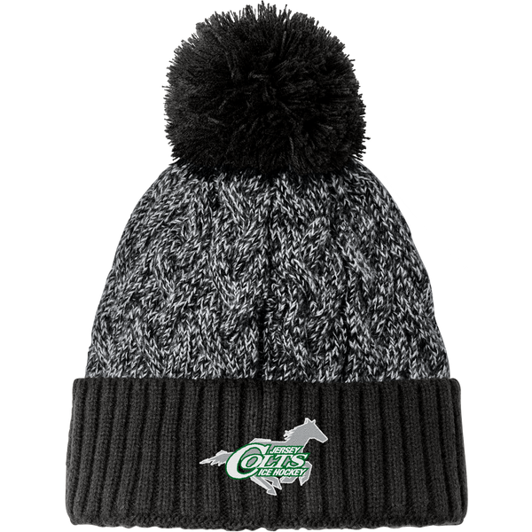 NJ Colts New Era Marled Knit Pom Beanie