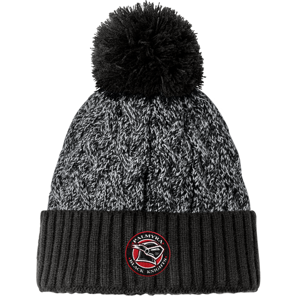 Palmyra Black Knights New Era Marled Knit Pom Beanie