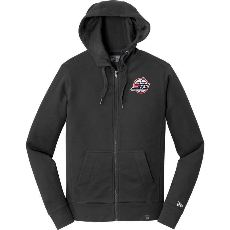 Metro Jets New Era French Terry Full-Zip Hoodie