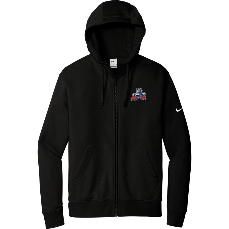 Hartford Jr. Wolfpack Nike Club Fleece Sleeve Swoosh Full-Zip Hoodie
