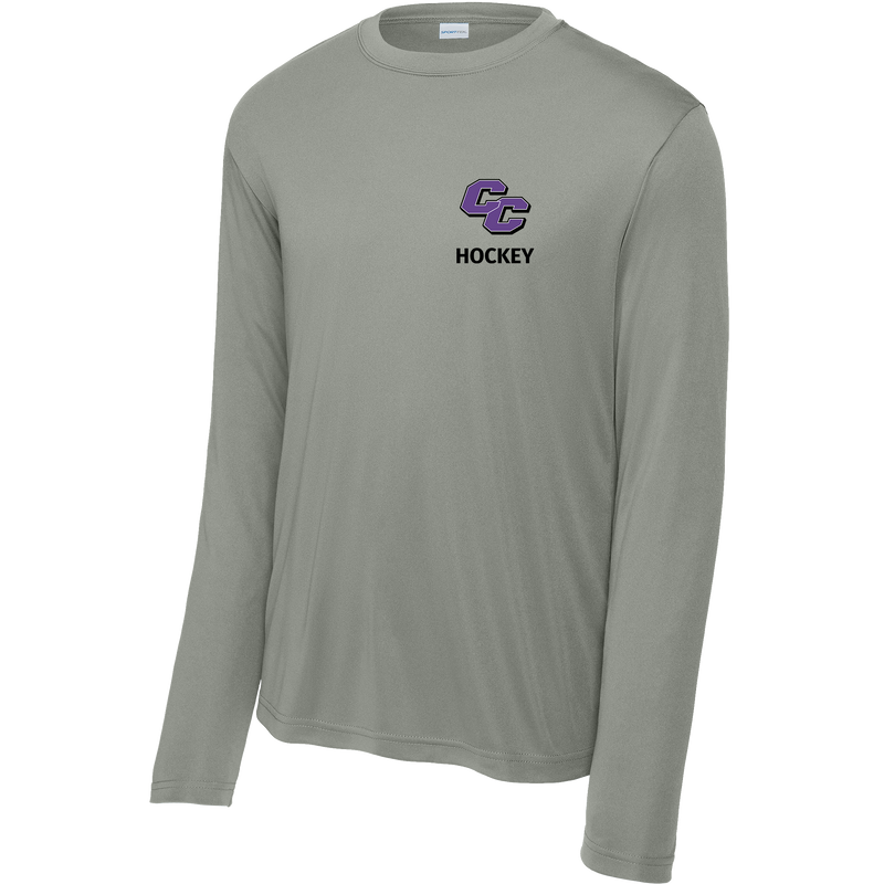 Curry College (Bleed Purple Hockey) Youth Long Sleeve PosiCharge Competitor Tee