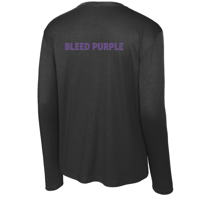 Curry College (Bleed Purple Hockey) Youth Long Sleeve PosiCharge Competitor Tee