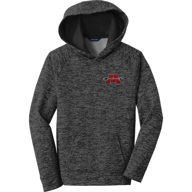 Mercer Arrows Youth PosiCharge Electric Heather Fleece Hooded Pullover