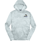 Mid-State Mustangs Youth Sport-Wick CamoHex Fleece Hooded Pullover