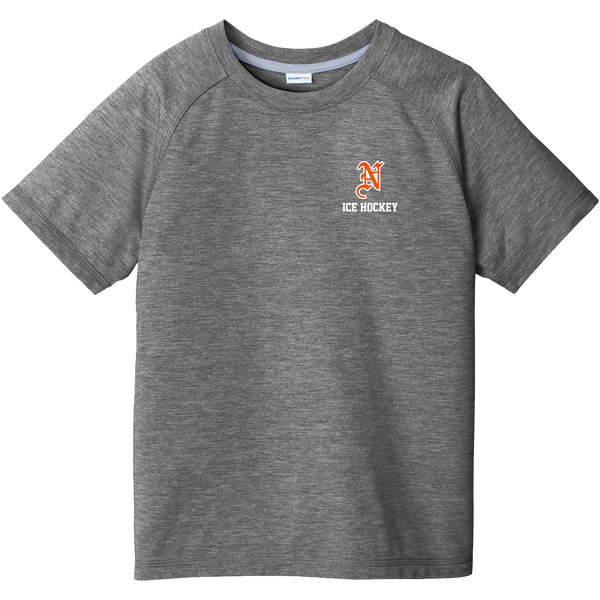 Midd North Hockey Youth PosiCharge Tri-Blend Wicking Raglan Tee