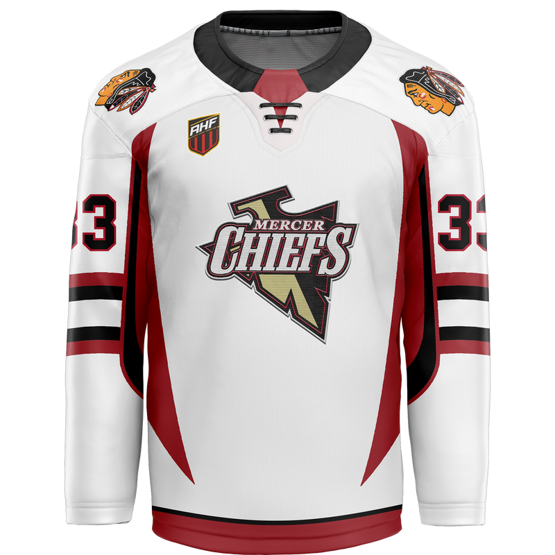 Mercer Chiefs Special Store Youth Goalie Cut and Sew Jersey